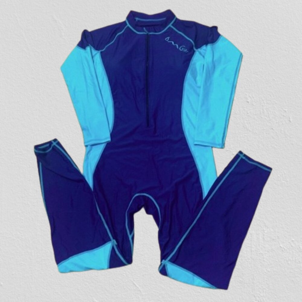 OM GEAR Women's Full Body Rash Guard One-Piece Swimsuit Size 3XL